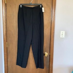 Vintage 90s black office pant with elastic in back of waist
